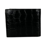Black Croco Leather Men's Wallet Set - SaintG