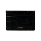 Black Croco Leather Men's Wallet Set - SaintG