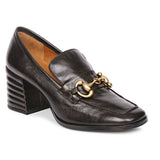 Saint Valentina Black Distressed Leather Handcrafted Shoes