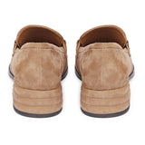 Saint Jenny Taupe Suede Leather Handcrafted Shoes