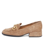 Saint Jenny Taupe Suede Leather Handcrafted Shoes