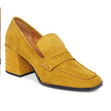 Amelia Mustard Suede Leather Handcrafted Shoes