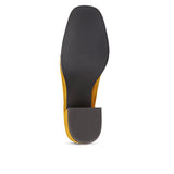 Amelia Mustard Suede Leather Handcrafted Shoes