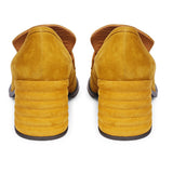 Amelia Mustard Suede Leather Handcrafted Shoes