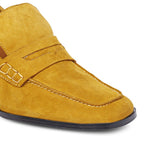 Amelia Mustard Suede Leather Handcrafted Shoes