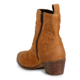 Saint Graciela Tan Leather Ankle Boots