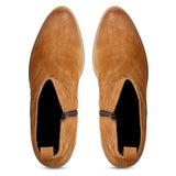 Saint Graciela Tan Leather Ankle Boots