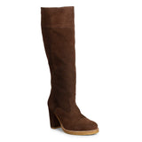 Saint Elvira Brown Suede Leather knee High boots
