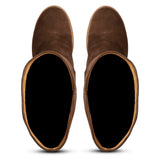 Saint Elvira Brown Suede Leather knee High boots