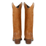 Saint Manuela Tan Leather cowboy Calf Length Boots