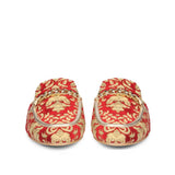 Saint Manon Red Handcrafted Leather Mules