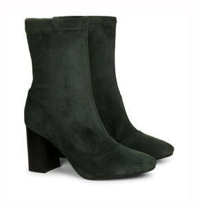 Saint Eleanor Grey Stretch Suede High Ankle Boots