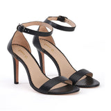 Saint Elyse Black Leather Heel