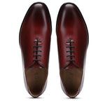 Saint Athelstan Toned Red Leather Derby Shoes
