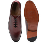 Saint Athelstan Toned Red Leather Derby Shoes