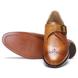 Saint Salvador Tan Leather  Monk Brogue