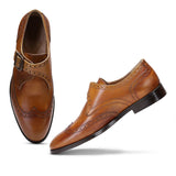 Saint Salvador Tan Leather  Monk Brogue