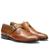 Saint Salvador Tan Leather  Monk Brogue