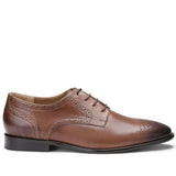 Saint Lucas Tan Leather Lace Up Brogue Shoes