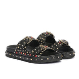 Emily Studded Double Buckle Sandal