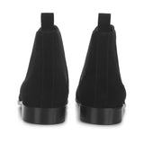 Saint Conrad black suede leather chelsea boot