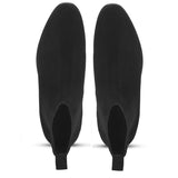 Saint Conrad black suede leather chelsea boot