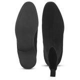 Saint Conrad black suede leather chelsea boot