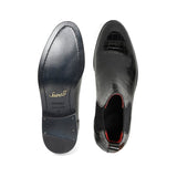 Saint Eadred Black Croco Patent Shiny Leather Chelsea boot