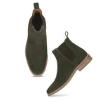 Saint Grimoald  Olive Suede Chelsea boot