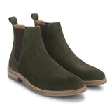 Saint Grimoald  Olive Suede Chelsea boot