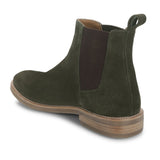 Saint Grimoald  Olive Suede Chelsea boot