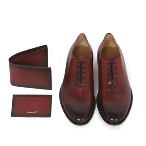 Saint G Bordo Color Leather Boot With Set