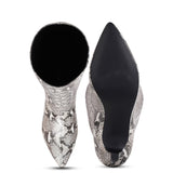 Saint Felicity python print vegan leather Above The Knee Kitten Heel Boots