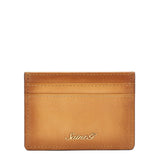 Tan Leather Men's Wallet Set
