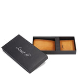 Tan Leather Men's Wallet Set