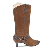 Saint Zoi Tan Leather cowboy Calf Boots