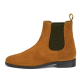 Saint Isa Tan Leather Ankle Boot.