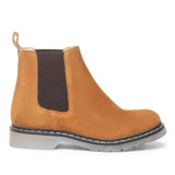 Saint Martha Tan Leather Ankle Boots