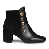 Saint Rita Black Leather Ankle Boots