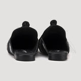 Multi color Fringe Leather Mules - SaintG