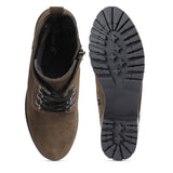 Saint Moira Olive Leather Ankle Boots