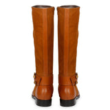 Saint Trinity Tan Leather Knee high Boots