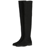 Saint Oriana Black Strech Suede above the knee boots