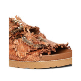 Saint Ravenna Tan Woven Leather Sliders