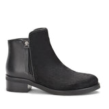 Saint Genevria Black Pony Hair Leather Ankle Boots