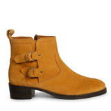 Saint Sancia Tan Suede Leather Ankle Boots