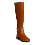Saint Trinity Tan Leather Knee high Boots
