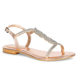 Saint Ottavia Metallic Leather Sandals