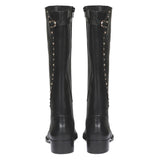 Saint Claire Black Leather Knee High Boots