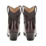 Saint Ottavia Brown Patent Leather Ankle Boots